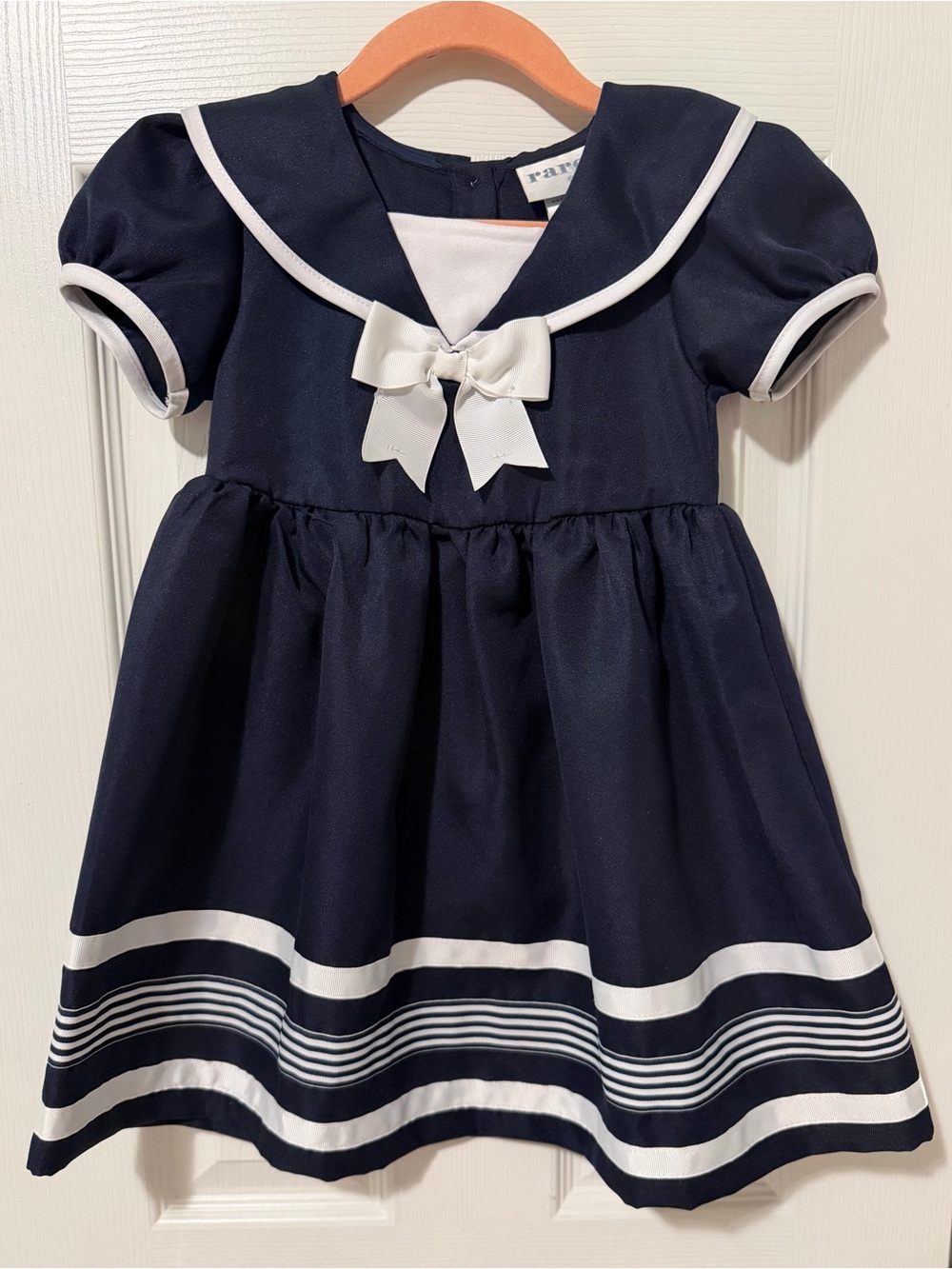 Rare Editions Navy Sailor Dress Girls 4T | Nautical Party Holiday Dress